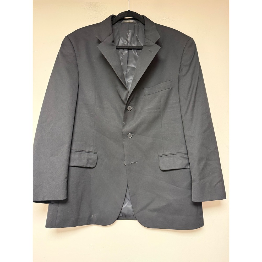 Stafford Executive Mens Charcoal Gray Wool Blend Blazer Suit Size‎ 40 Short